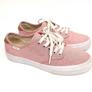 Vans Red & White Pinstripe Sneakers | Women’s Size 7 | Like New Condition